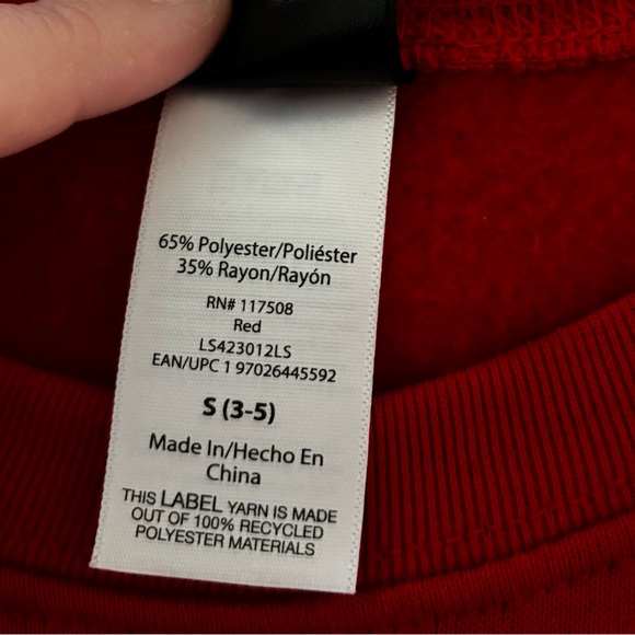 Disney Holiday Mickey Mouse Women's Juniors Size Small Graphic Fleece Sweatshirt - Picture 10 of 11